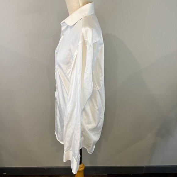 NAGA White Button Down 100% Cotton Slim Fit Shirt (15.5/39) - Picture 3 of 7